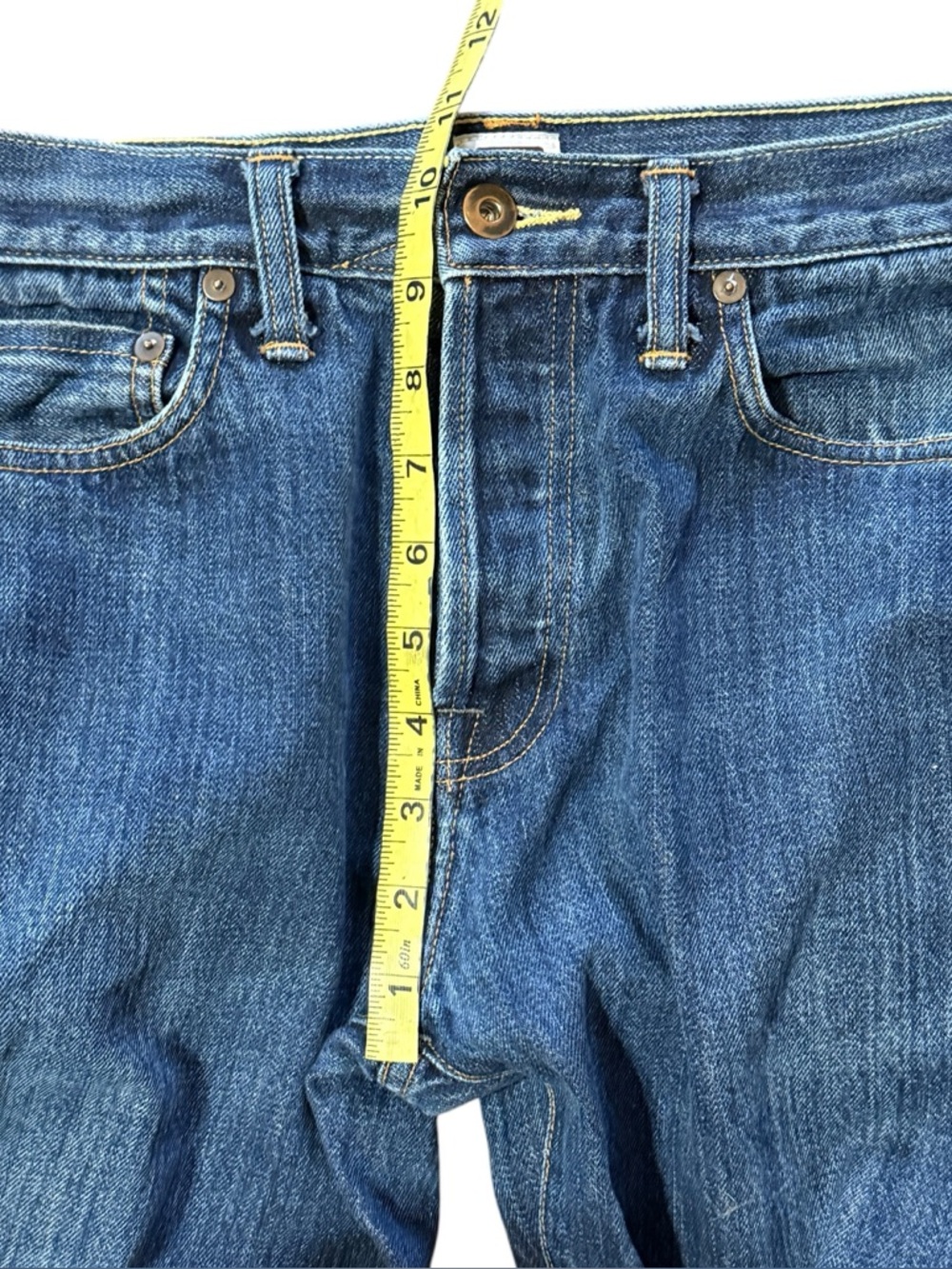 Tellason Men’s Ankara Straight Leg z Medium Wash Blue Size 31 x 29 - Picture 4 of 12